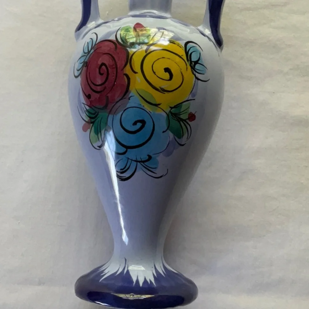 Vintage Hand Painted Vestal Portuguese Bud Vase - Picture 16 of 16